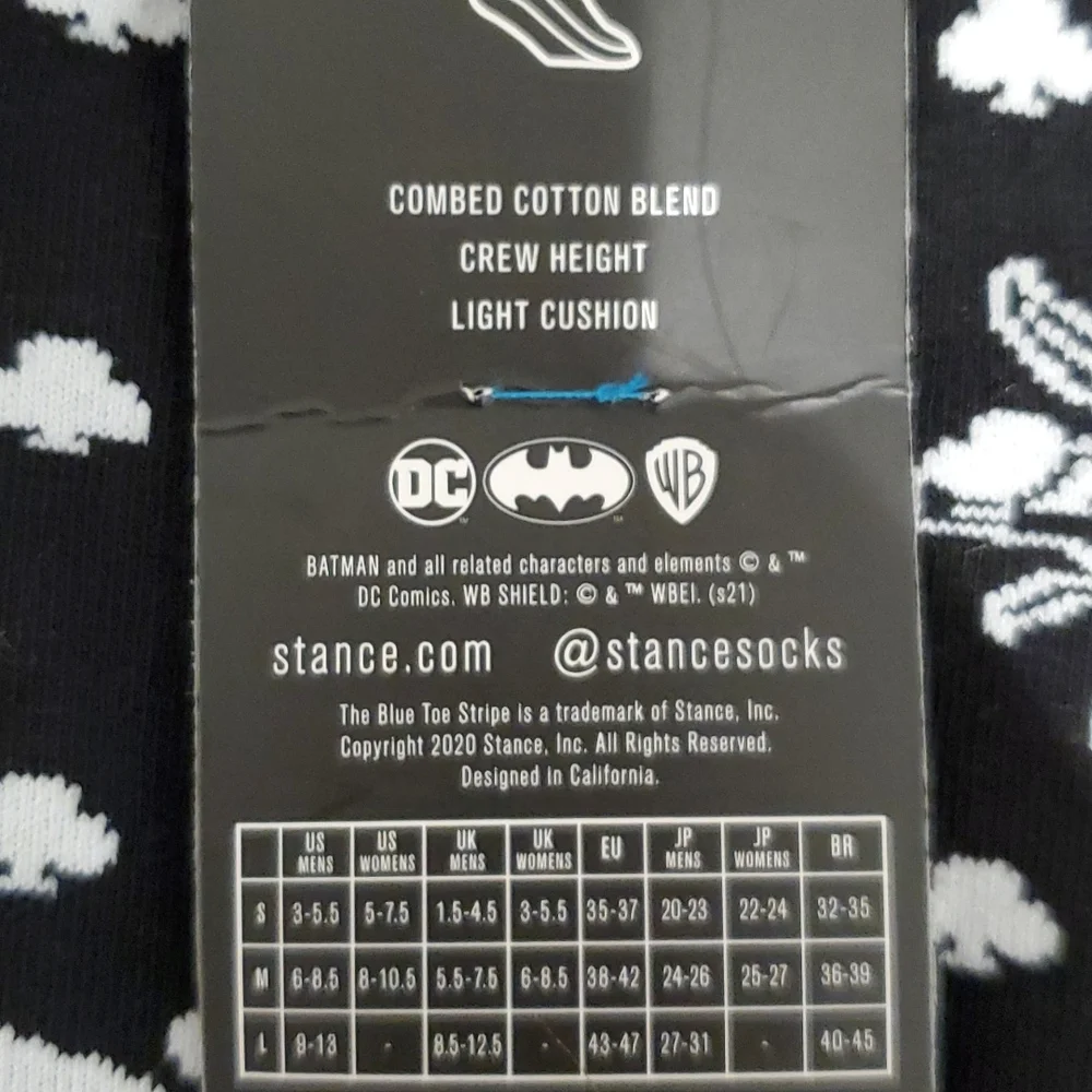 NEW Stance brand socks. JOKER  DC Comics